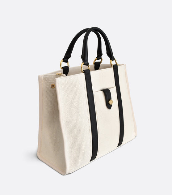 Dune tote bag in organic canvas – RIVE CLAIRE